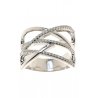 Кольцо женское серебряное 925* родий цирконий Арт 155 363