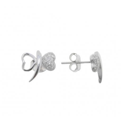 Сережки жіночі срібні 925* родій цирконій Арт 115 1 563