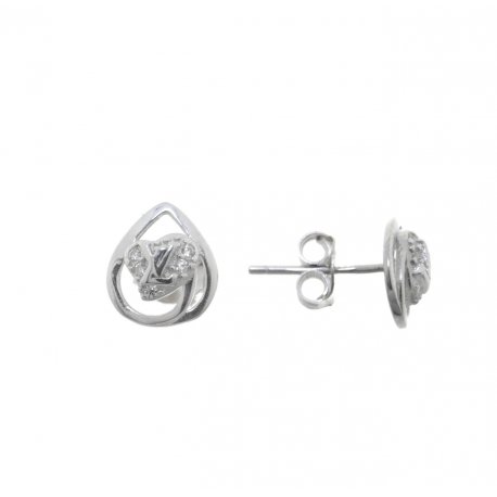 Сережки жіночі срібні 925* родій цирконій Арт 115 1 305